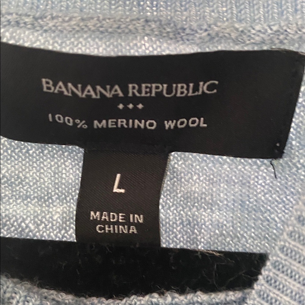 Banana Republic MERINO WOOL MOCK-NECK SWEATER SIZE LARGE - Picture 6 of 6